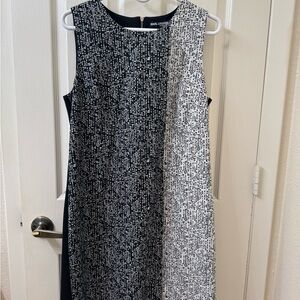 Karl Lagerfeld Monochrome Patterned Midi Dress